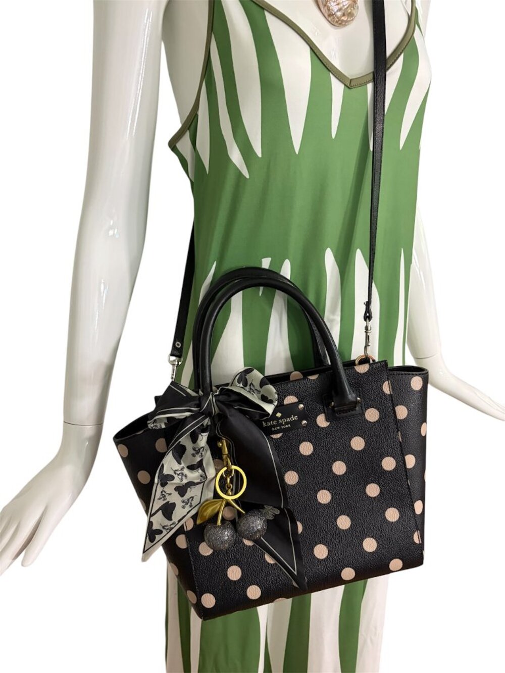 KATE SPADE WELLSELEY POLKA DOT SATCHEL CROSSBODY NWOT - Picture 2 of 5